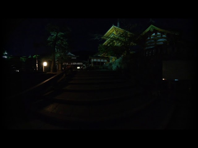 Kyoto kiyomizu dera night walk VR180 5K