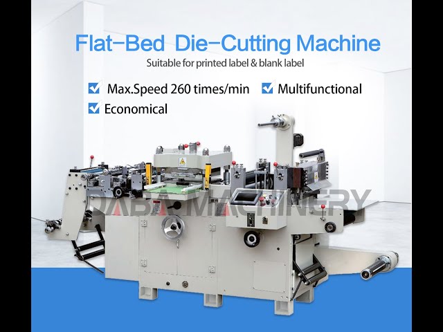 High speed flatbed die cutting machine for special material audio sponge pad die cuttingフラットベッド型抜き機