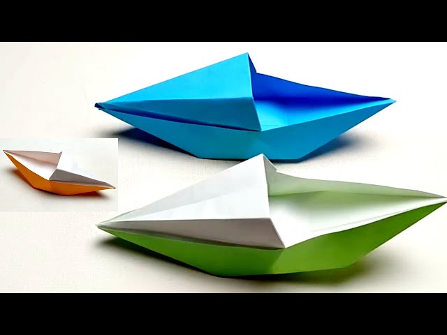 Make an Easy Origami Boat - Paper Boat Origami - Make A Paper Boat- Paper Boat_Origami Boat Tutorial