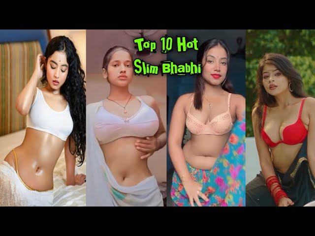 Top 10 Hot Slim Figure Bhabhi Reels 🔥 | Vairal Instagram Hot Bhabhi In Saree Look |