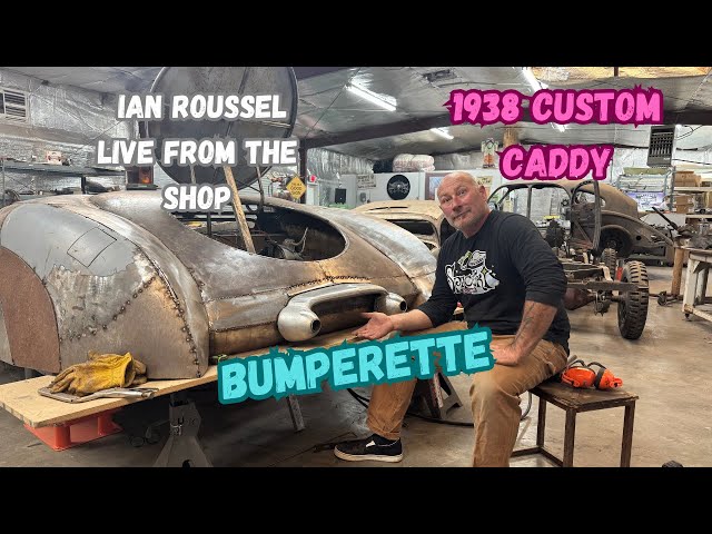 Full Custom Ian LIVE Weds Feb 5th @1pm PST. 1938 Custom Caddy Rear Bumperette. LiveStream Ended.