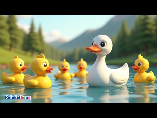 Five Little Ducks With Lyrics | Kids Song Nursery Rhymes For Babies & Children