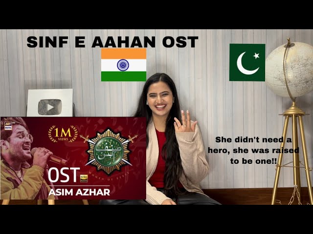 Indian Reaction On Sinf E Aahan OST | Asim Azhar | ISPR | Sidhu Vlogs| Pakistani Drama