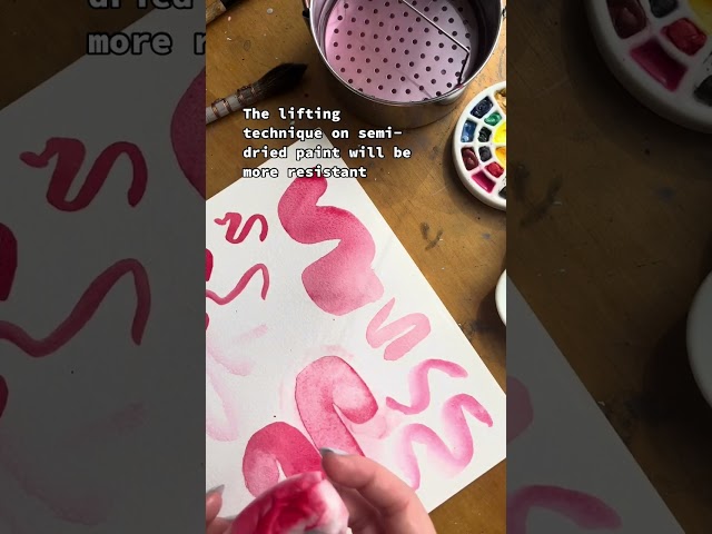 Watercolor Lifting Technique