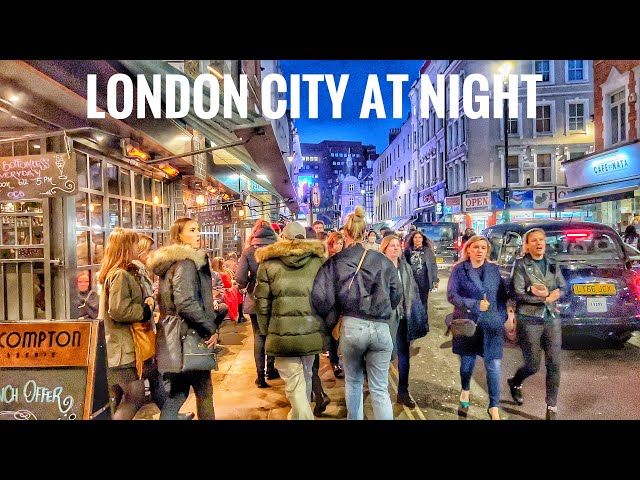 𝐋𝐎𝐍𝐃𝐎𝐍 𝐖𝐀𝐋𝐊 | LATE NIGHT WALK IN CENTRAL LONDON | LONDON NIGHT WALKING TOUR [4K HDR]