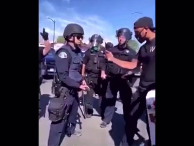 Police Officer knocked out during protest for GeorgeFloyd Aftermath | Must See!