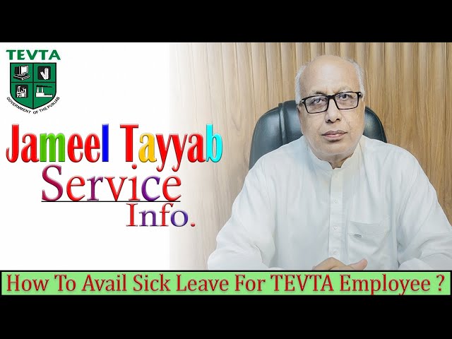 How To Avail Sick Leave For TEVTA Employees ? | Secure Way !!