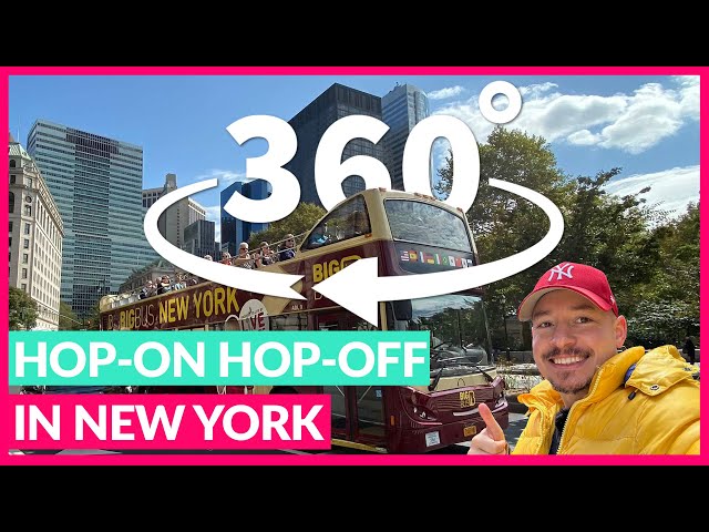 360° VIDEO: New York Hop-on Hop-off mit Times Square, 5th Avenue, Broadway & Battery Park