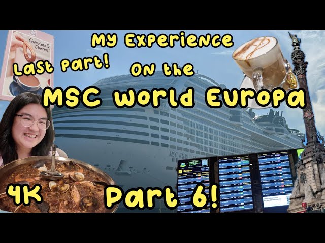 My Cruise Vlog! 1.2 MSC WORLD EUROPA Part 6! (Includes Day 6,7,8) READ DESCRIPTION