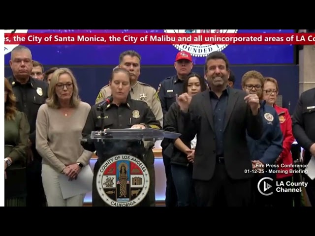 LAFD: Press Conference AM Update on Brush Fires | January 12, 2025