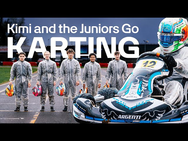 Kimi Antonelli and the Junior Drivers Go Karting in the Rain!