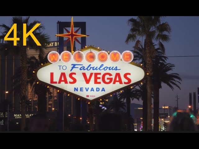 4k 24fps - Las Vegas Drive Hyperlapse Free Sock Video Footage - Motion Places