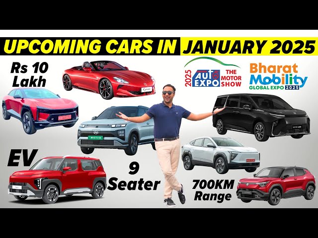 Upcoming Cars in January 2025 | Auto Expo 2025 | Mahindra BE 6 - Hyundai Creta Electric Price - MG