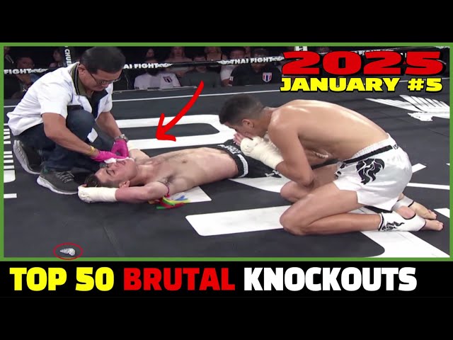 Top 50 Brutal Knockouts January 2025 #5(MMA•Muay Thai•Kickoxen•Kun Khmer)