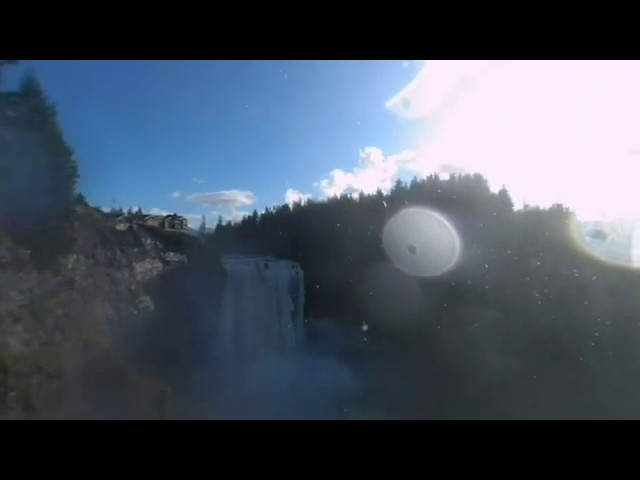 VR 180 Snoqualmie Falls after 30 Rainy Days