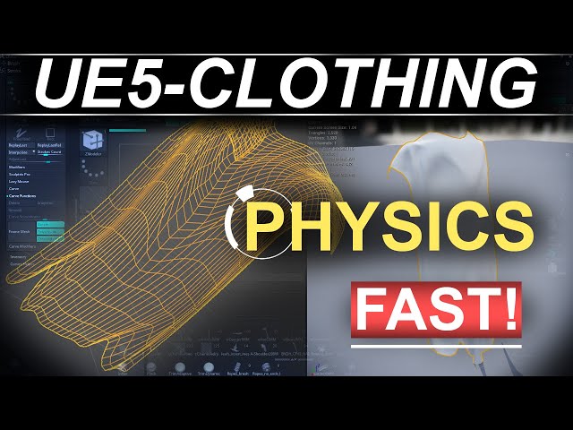 Unreal5 Applying Cloth Physics (In 2 Minutes!!)