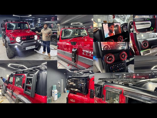 Mahindra Thar Roxx Modification | Bumper | Grill | Roof Light | Box | Ladder | Carrier | Bharat Car