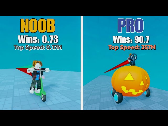 The Ultimate Challenge Noob To Pro - Jack O Lantern Car (Race Clicker Roblox)