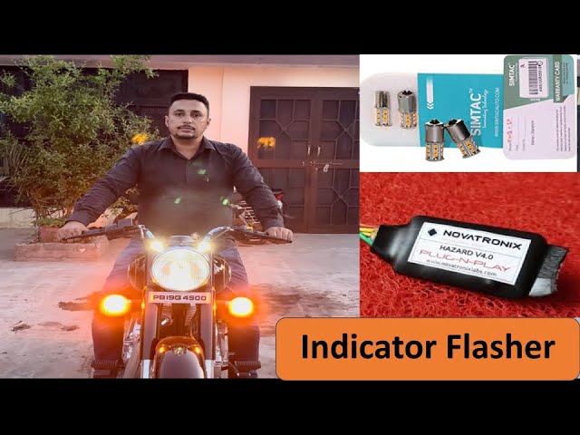 Full video Indicator flasher(hazard)system installation in bullet standard | unboxing & information