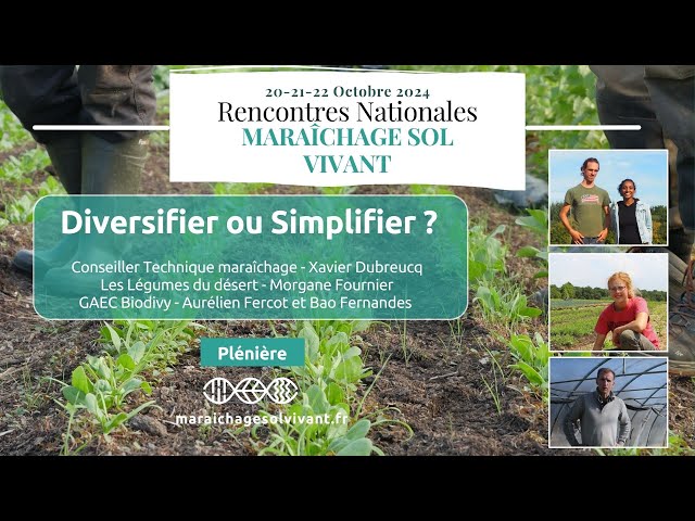 Diversifier ou Simplifier - Rencontres Nationales 2024