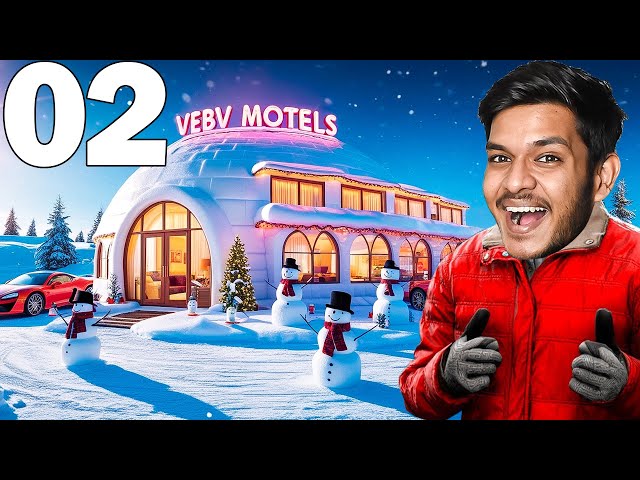 Building the Ultimate Igloo Motel ▶ Arctic Motel Simulator #2