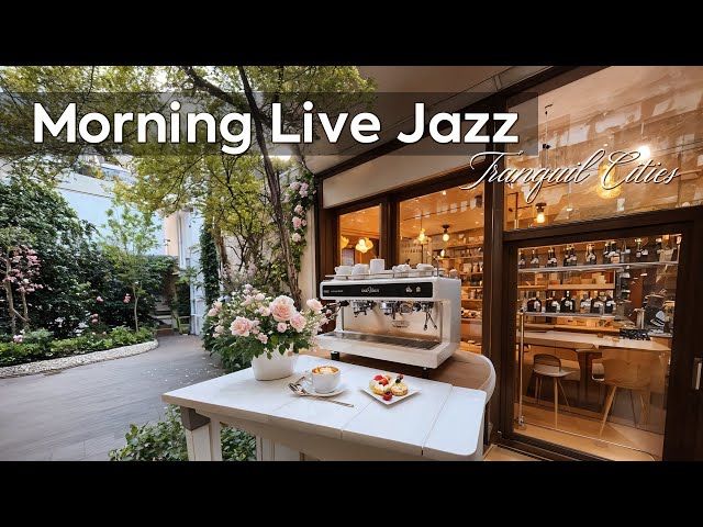 Morning Live Jazz ~ Relax Cafe Music in Tranquil Cities for Gentle Energy, Focus & Unwind 🌿💼