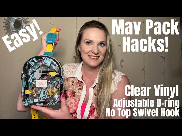 Learn to Sew a Clear Sling Backpack! Hacks (Mods) for Mav Pack by Linds Handmade Designs.