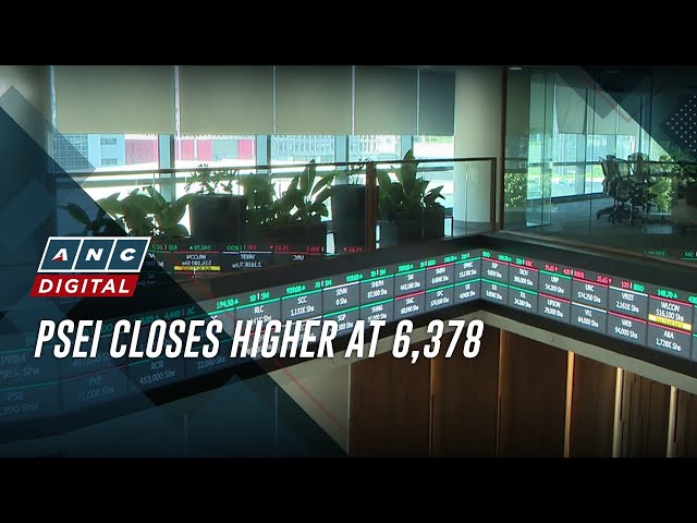 PSEi closes higher at 6,378 | The World Tonight