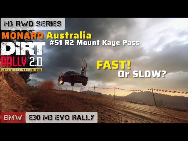 DiRT Rally 2.0 - Australia - H3 RWD SERIES - S1 R2 Mount Kaye Pass @ja_gameplay