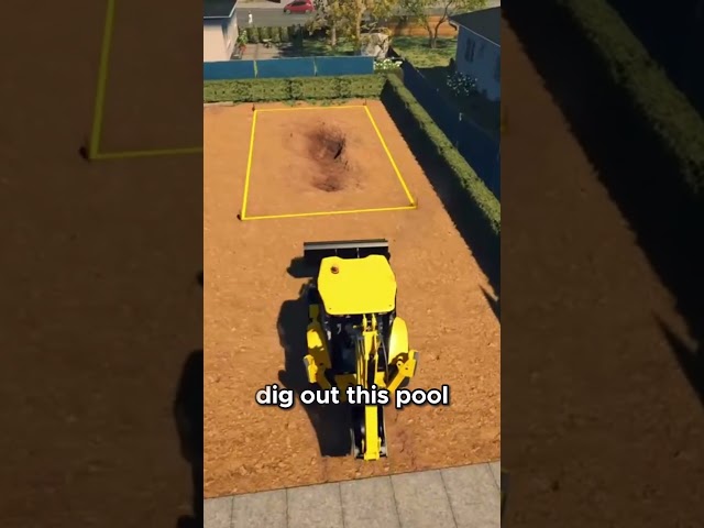 The Challenge of Digging A Pool! #simulator  #construction #constructionsimulator