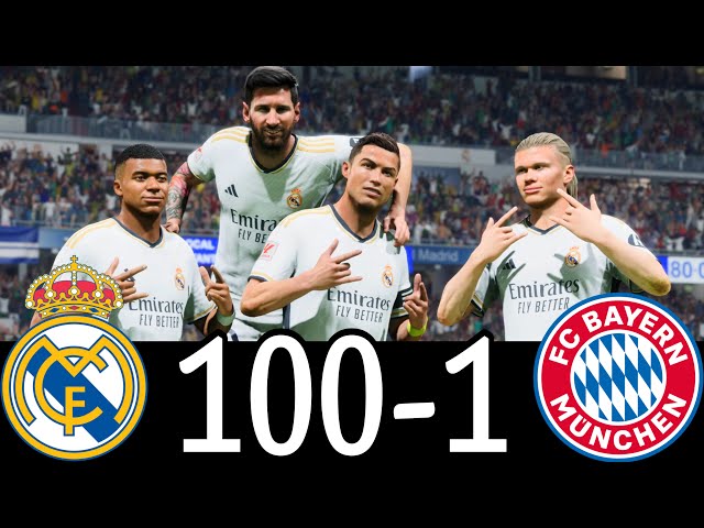 FC 24 -MESSI RONALDO NEYMAR & MBAPPE | ALL STARS |  AL NASSR 100-0 MANCHESTER UNITED