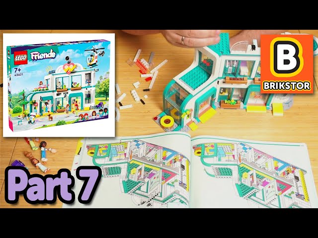 ASMR Building LEGO + Relaxing Lo-Fi Hip-Hop - LEGO Friends Heartlake City Hospital 42621 - PART 7/8