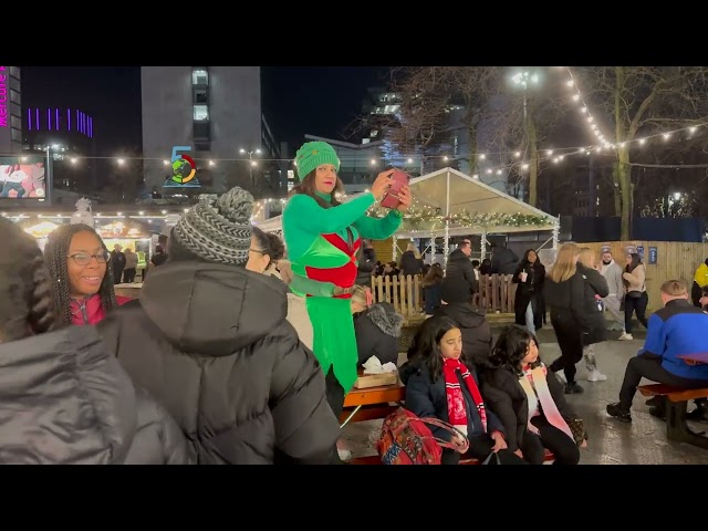 SCENES FROM MANCHESTER CHRISTMAS MARKET 2024 - FULL WALKING TOUR OF FOOD AND BARS