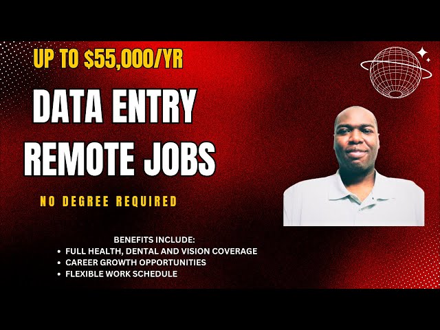 Data Entry Work From Home Jobs/No Degree Required/No Customer Service/Hiring ASAP!/Up To $55,000 Yr