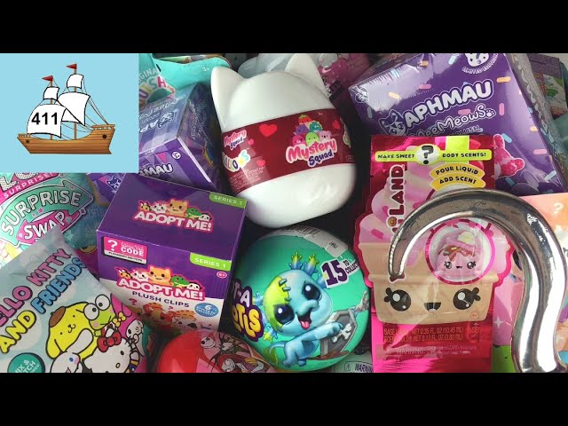 Blind Bag Ship #411 Squishmallows Mystery Squad, Moriah Elizabeth Color Splash, Cutetitos Partyitos