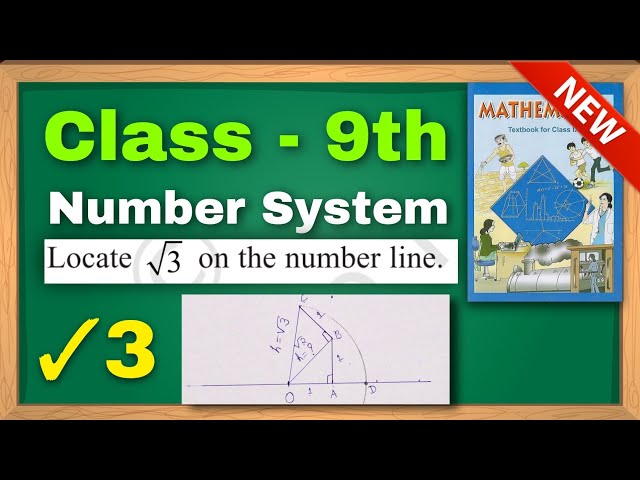 Class 9th Maths || Locate square root √3 on the number line || NCERT