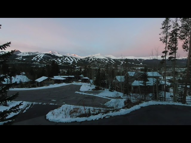 Mountain Winter Sunrise Breckenridge CO Virtual Travel Tourism VR180 3D VR 180 ex 10 hl 35 sa25