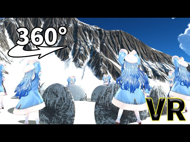 【VR】雪花ラミィと雪合戦!?『Hololive(ホロライブ)』【360度動画】