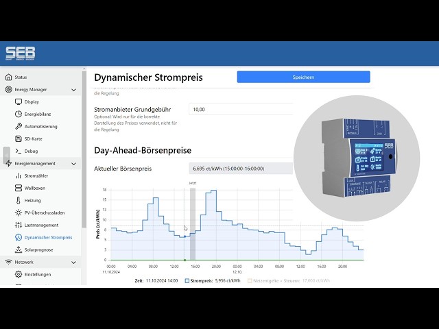 Wärmepumpensteuerung SEB für dynamische Stromtarife