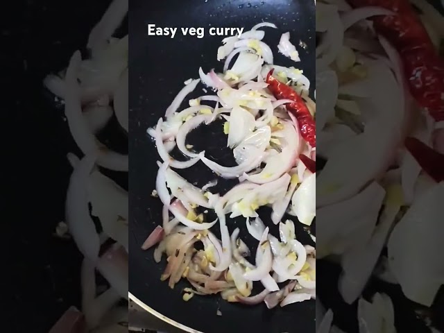 Easy Veg Curry Recipe in 1 Minute! #Shorts