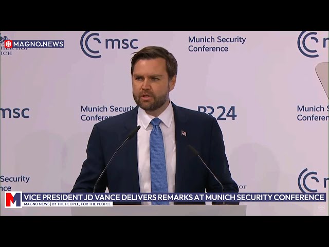 VP JD Vance slams European 'Soviet Censorship' at Munich Security Conference (Feb 14, 2025) [CC]