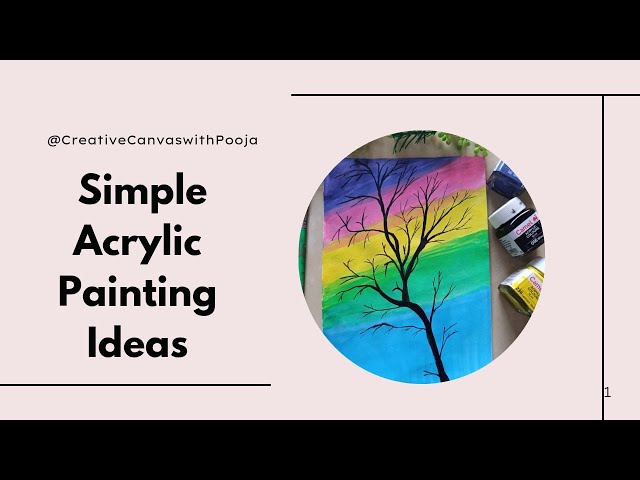 Simple and easy acrylic painting ideas for beginners/acrylic painting tutorial#acrylic #acrylicpaint