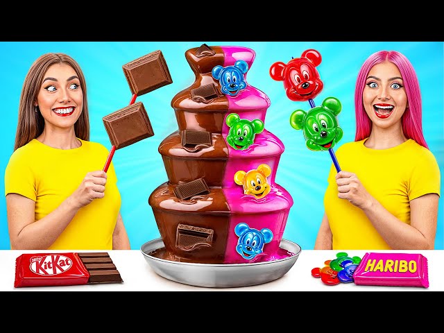 Chocolate Fountain Fondue Challenge | Epic Food Battle by TeenDO Challenge