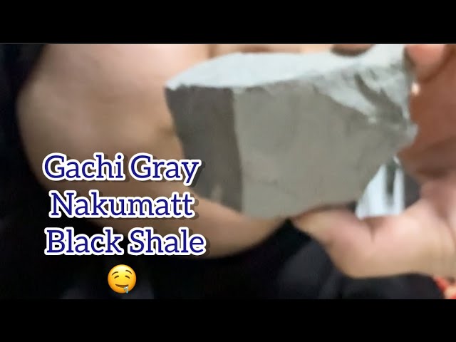 Gachi Gray ASMR | Nakumatt | Black Shale | Pottery Clay ASMR #asmr #gachi #mitti #nakumatt #pottery