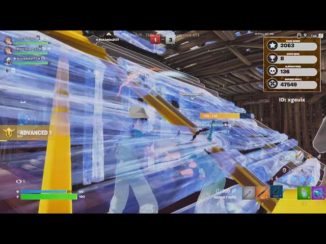 Gameplay of playing pandvil 3v3 with my friend Silverpepper31 in Fortnite Battle Royale