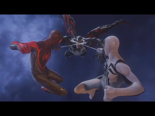 Peter and Miles vs Venom with Anti Venom and Upgraded Suits - Marvels Spider-Man 2