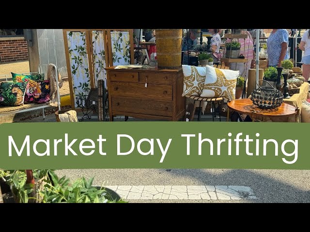 Thrift with Me at Market Day // Thrifting for the Garden and Home!