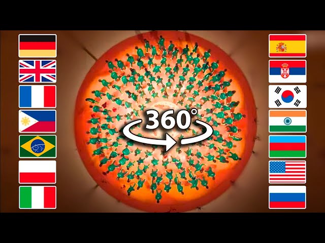 360° VR Mingle Game song in over 10 different languages | Squid game