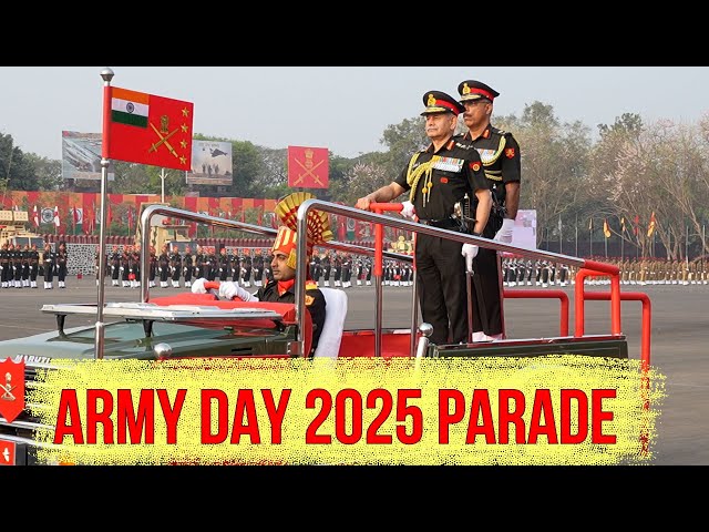 Indian Army Chief Gen Upendra Dwivedi Inspects The Army Day 2025 Parade At Pune