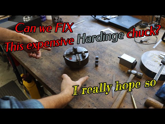 Really really broken 4 jaw chuck repair. Part 1